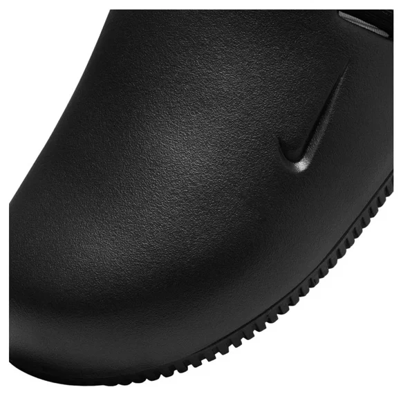 NIKE MENS CALM MULE SLIDES ALL BLACK SLIDES CLOG BLACKS SPORT JET - Picture 7 of 8